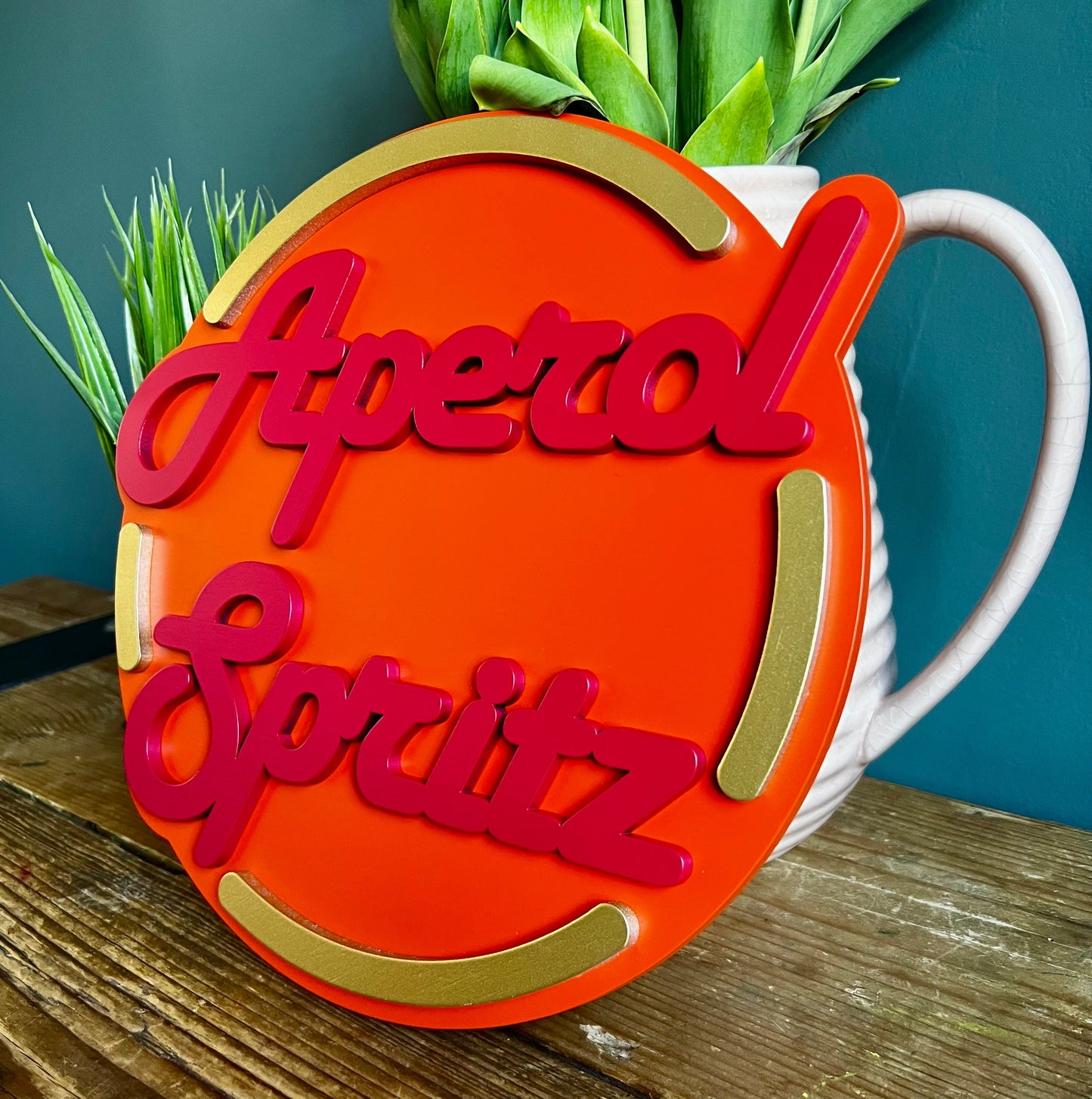 Aperol Spritz Cocktail Sign