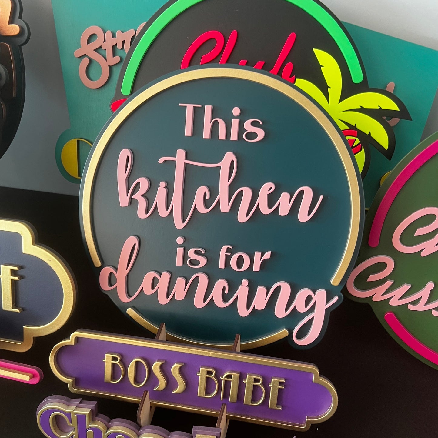 This Kitchen is for Dancing Sign