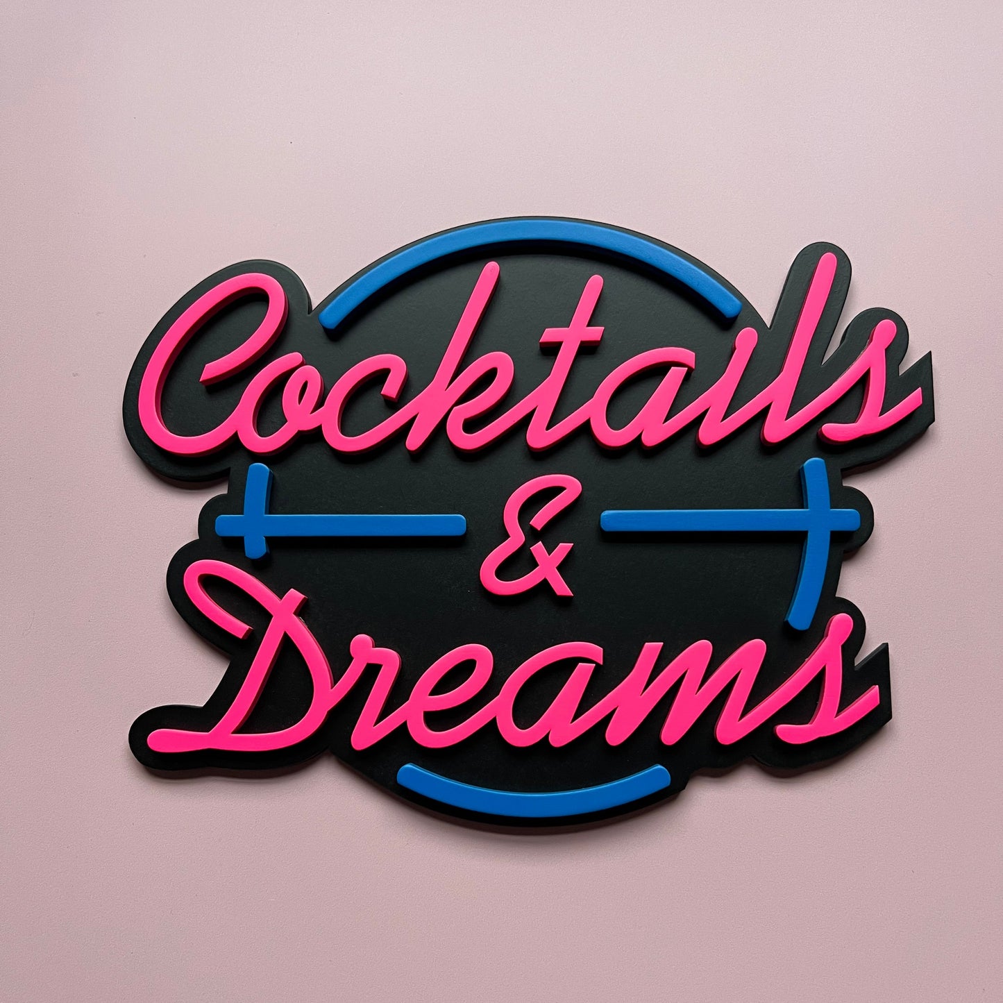 Cocktails & Dreams Home Bar Sign
