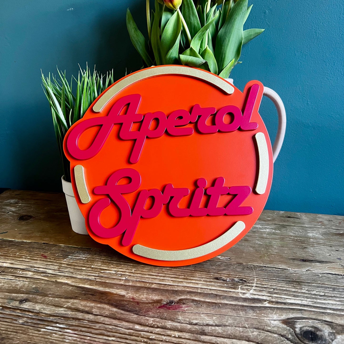Aperol Spritz Cocktail Sign
