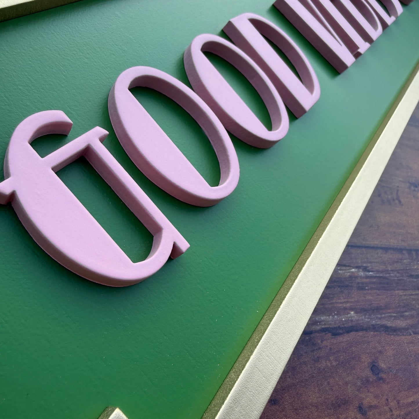Good Vibes Only Art Deco Street Sign