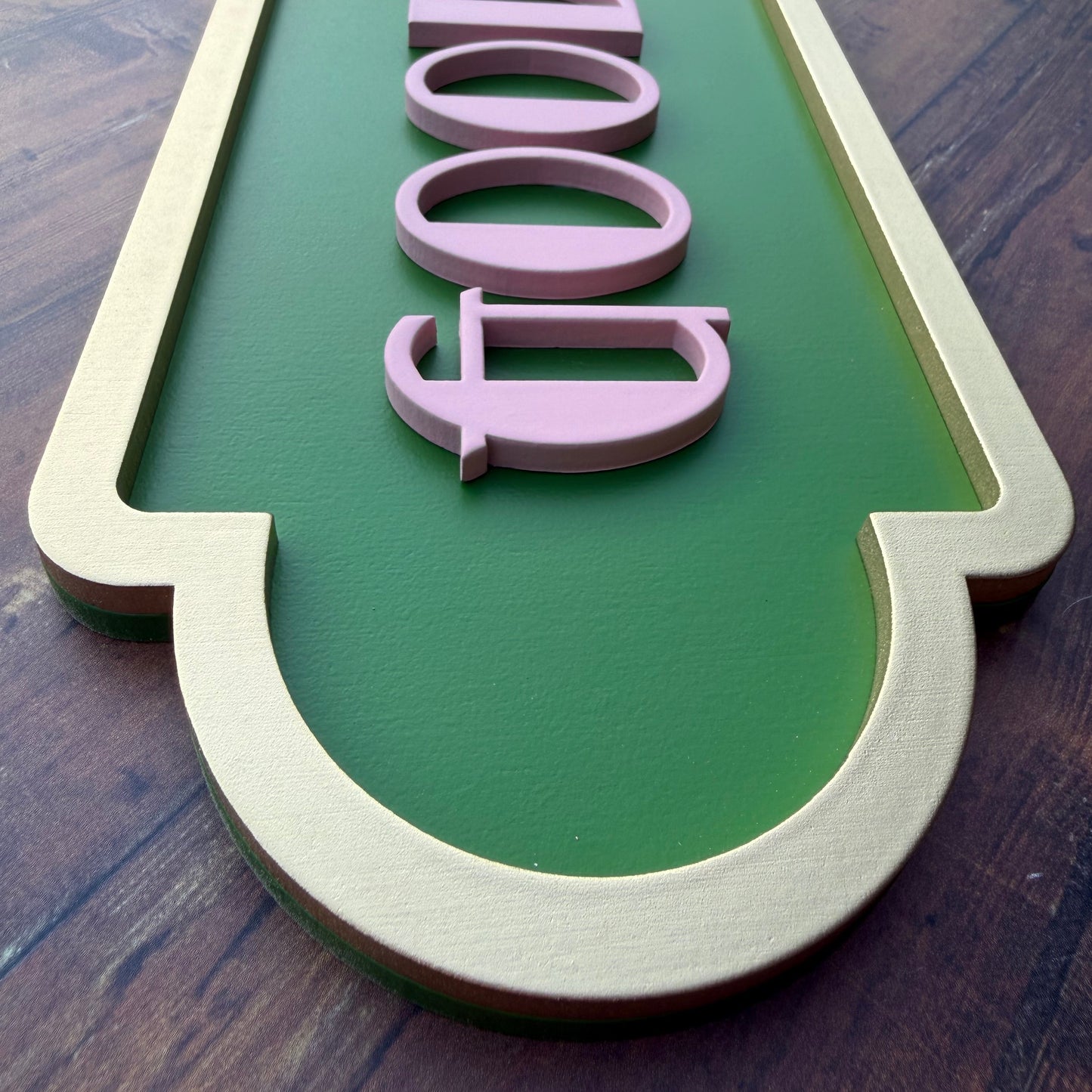 Good Vibes Only Art Deco Street Sign