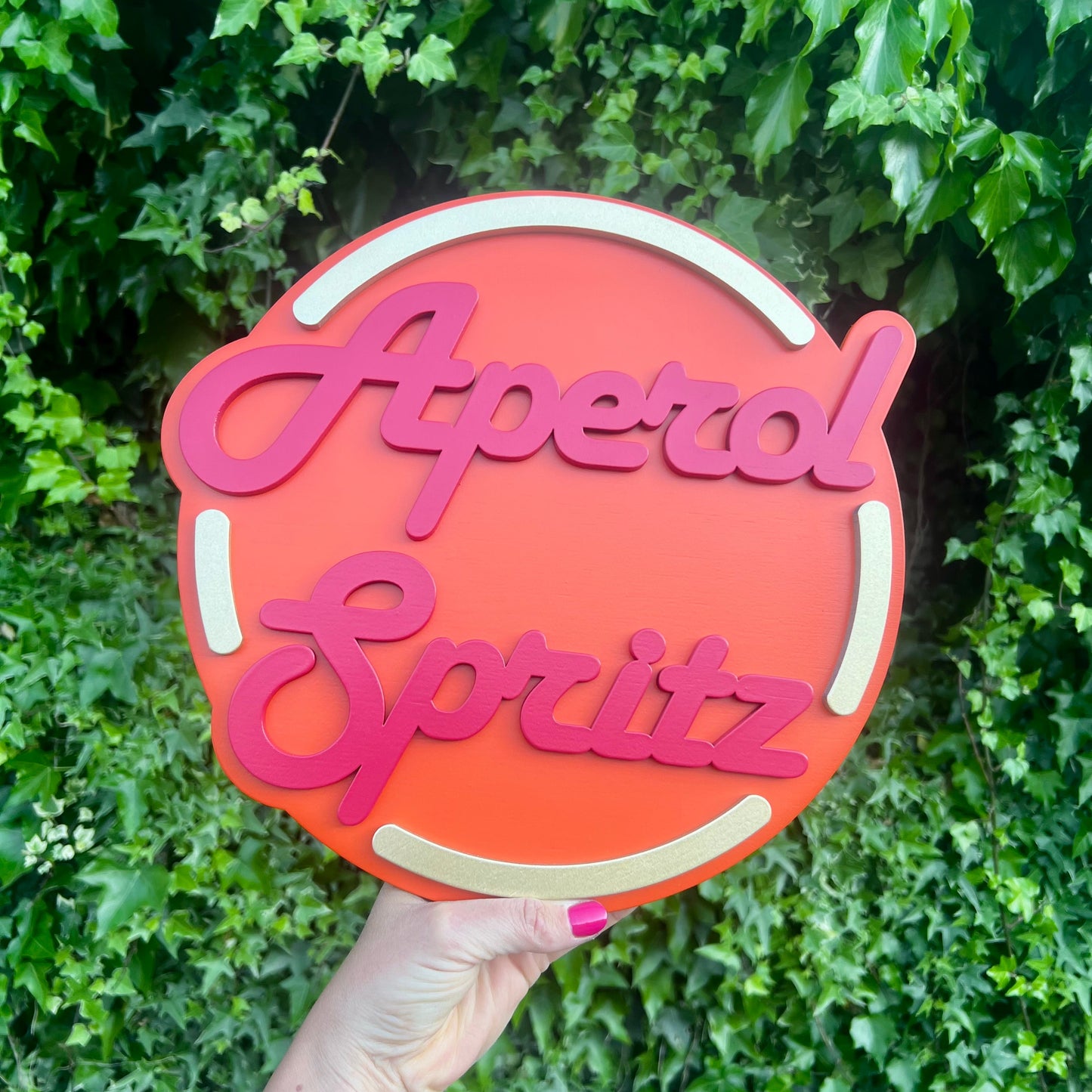 Aperol Spritz Cocktail Sign