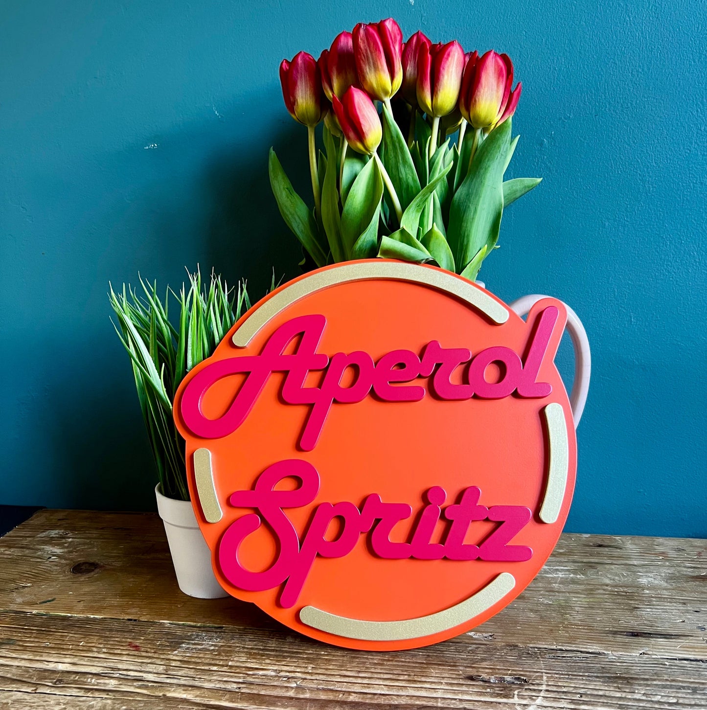 Aperol Spritz Cocktail Sign