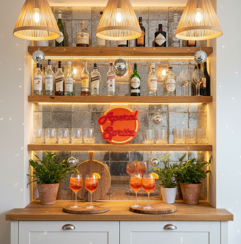 Aperol Spritz Cocktail Sign
